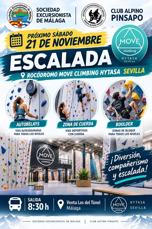 Escalada en Rocódromo Move Climbing Hytasa